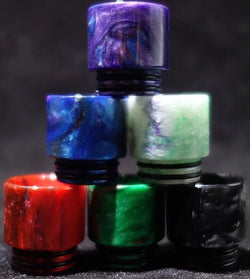 Resin 810 Drip Tips (Straight Marble Finish)