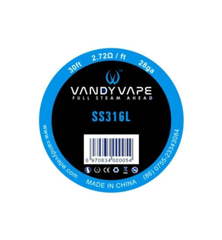 Vandy Vape SS316L 28GA Wire - 9m