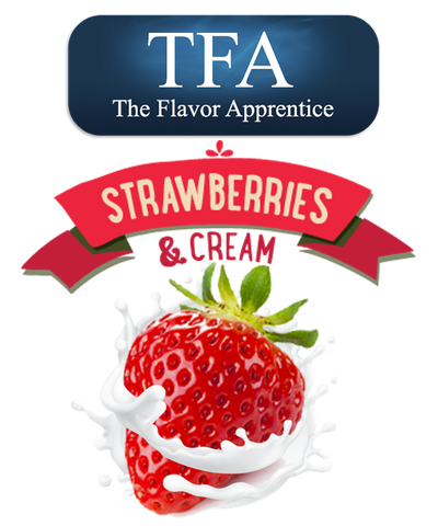 Strawberries and Cream Flavor TFA - Boss Vape