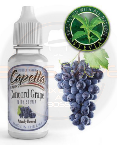 Concord Grape with Stevia Flavor CAP - Boss Vape